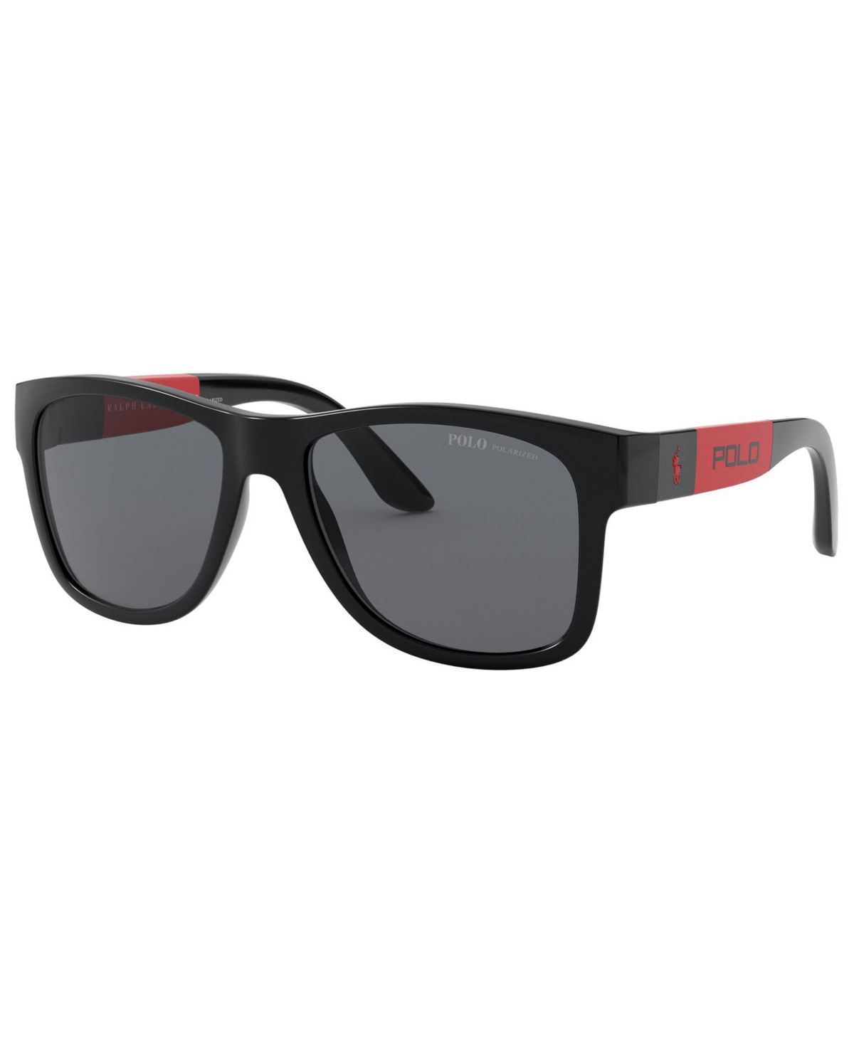 Polo Ralph Lauren Polarized Sunglasses, Ph4162 54 In Black,polar Gray