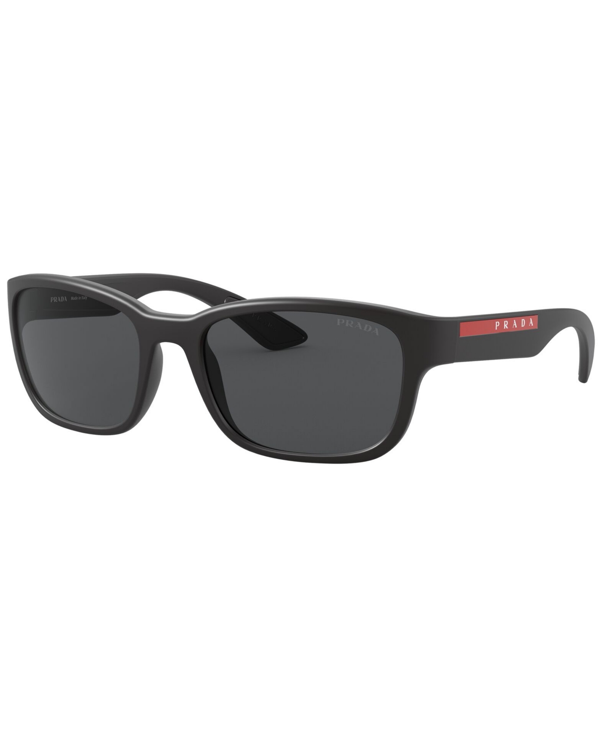 Prada Men's Polarized Sunglasses, Ps 05vs 57 In Black Demishiny,dark Grey