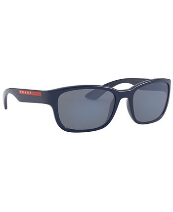 Prada mens sunglasses red frame top