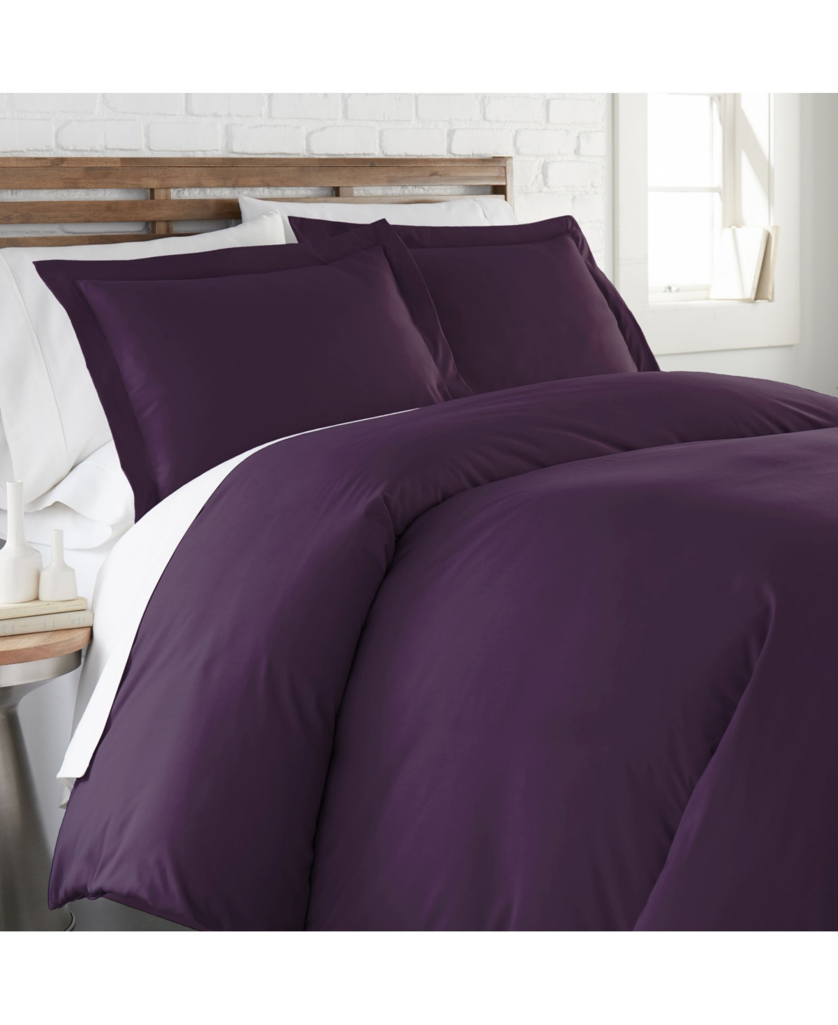 Southshore Fine Linens Ultra-soft Lightweight Embroidered 3-piece Quilt Set, Full/queen In Purple