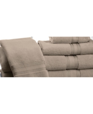 Addy Home Fashions Zero Twist Bath Towels Set - 6 Piece Bedding In Taupe