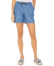 Chambray Pull-On Shorts