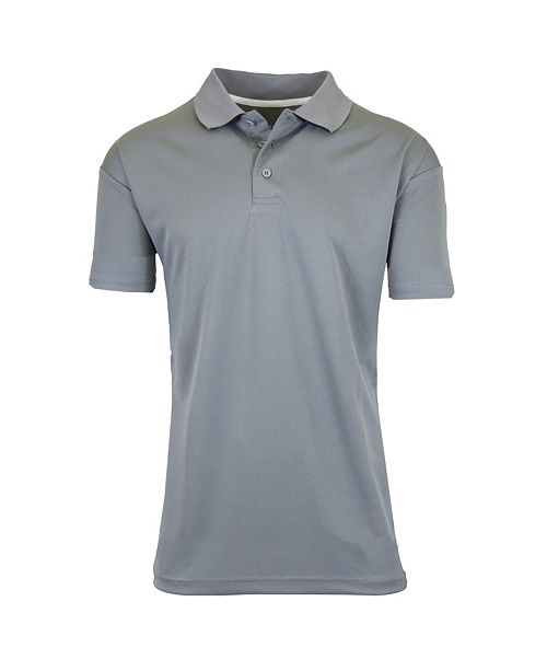 Galaxy By Harvic Men's Tagless Dry-Fit Moisture-Wicking Polo Shirt ...