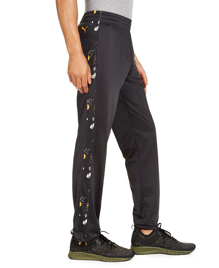 puma contrast mens mid rise straight track pant