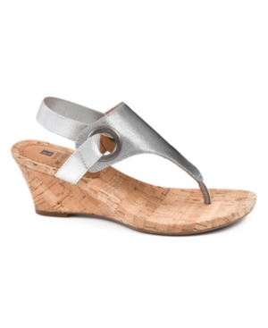 White Mountain Aida Cork Women's Wedge Sandals Women's Shoes