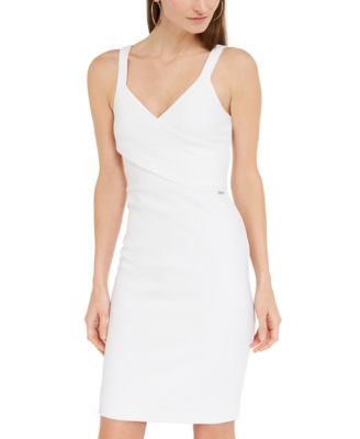 armani exchange white dress