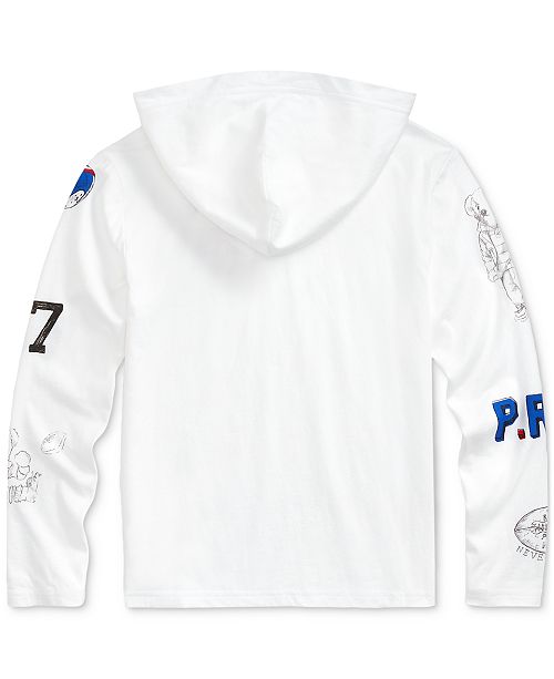 Polo Ralph Lauren Big Boys Polo Bear Cotton Hooded TShirt & Reviews