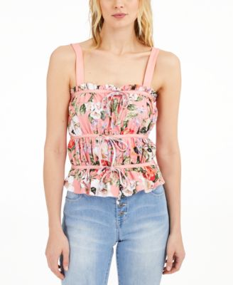 INC Ruched Tie Tank Top, Created for&nbsp;Macy's