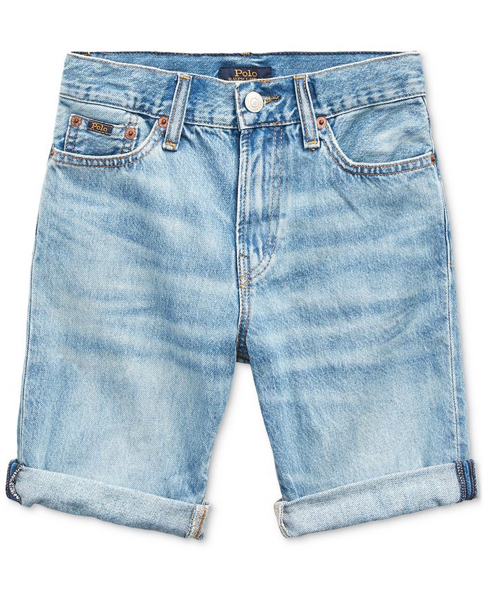 Boys skinny denim shorts top