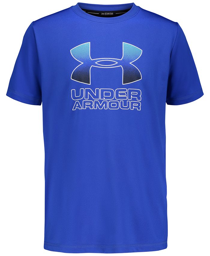 Under Armour Big Boys Logo Print Rashguard Macy s