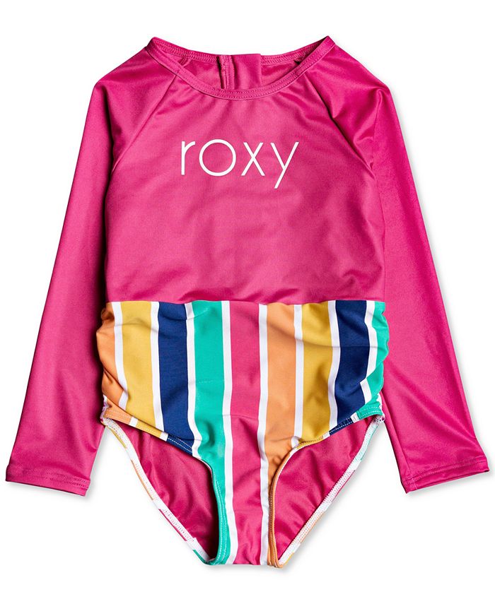 Roxy Toddler and Little Girls Maui Shade Long Sleeve Rash Guard Onesie