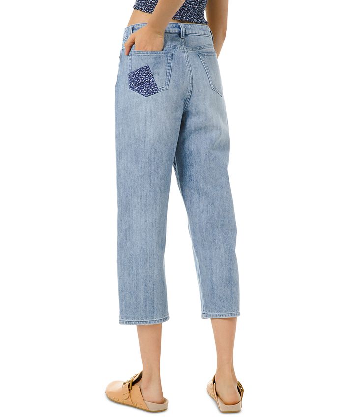 Michael Kors Cotton Patchwork Boyfriend Jeans - Macy's