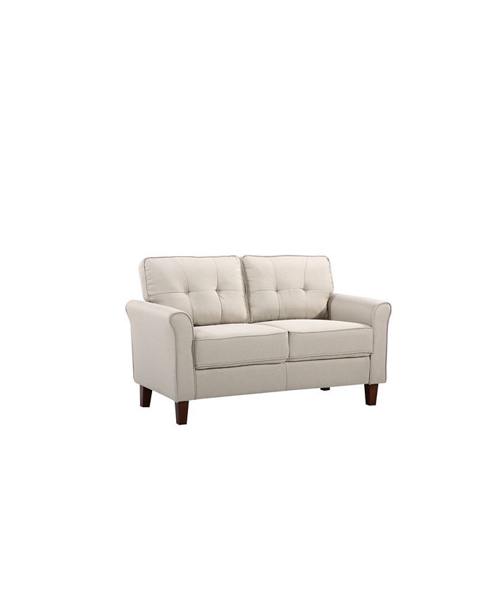 Us Pride Furniture Mcnaboe Tufted Loveseat Macy's
