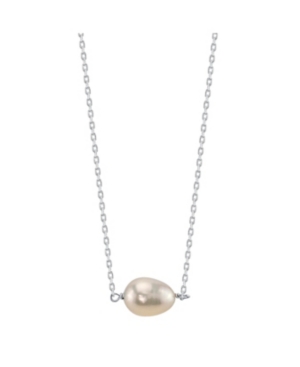 image of Unwritten Pearl Necklace in Fine Silver Plate