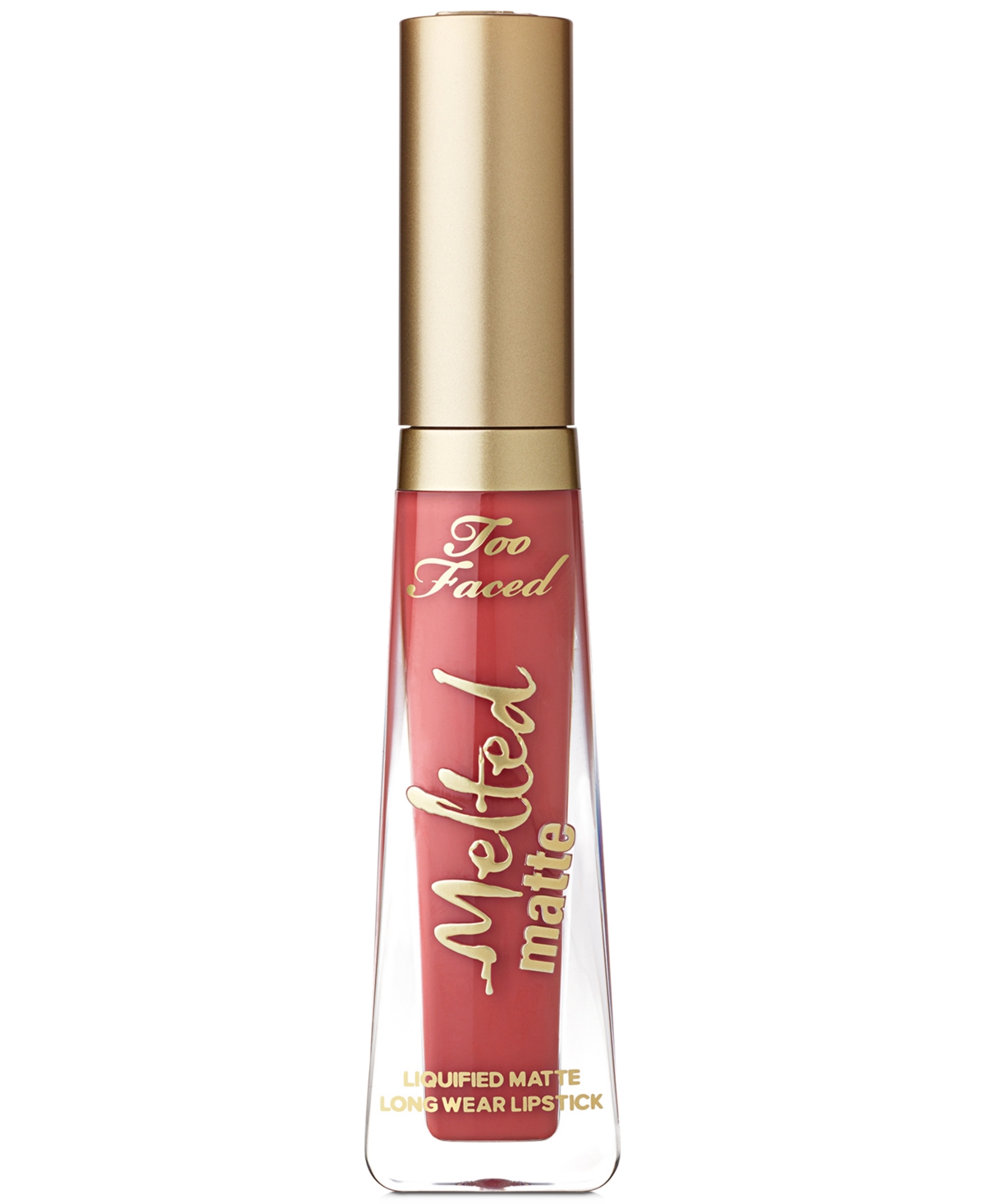 Too Faced Melted Matte Longwearing Diffused Finish Liquid Lipstick In Strawberry Hill - Warm Berry Red