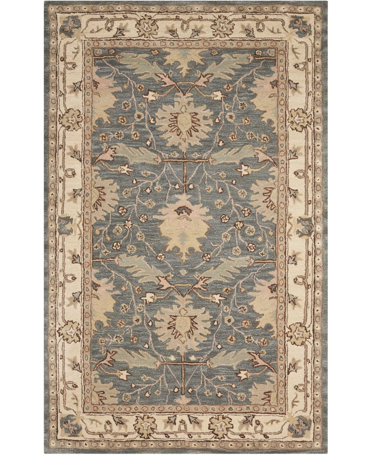 Long Street Looms India House IH75 Blue 8' x 10'6in Area Rug - Blue