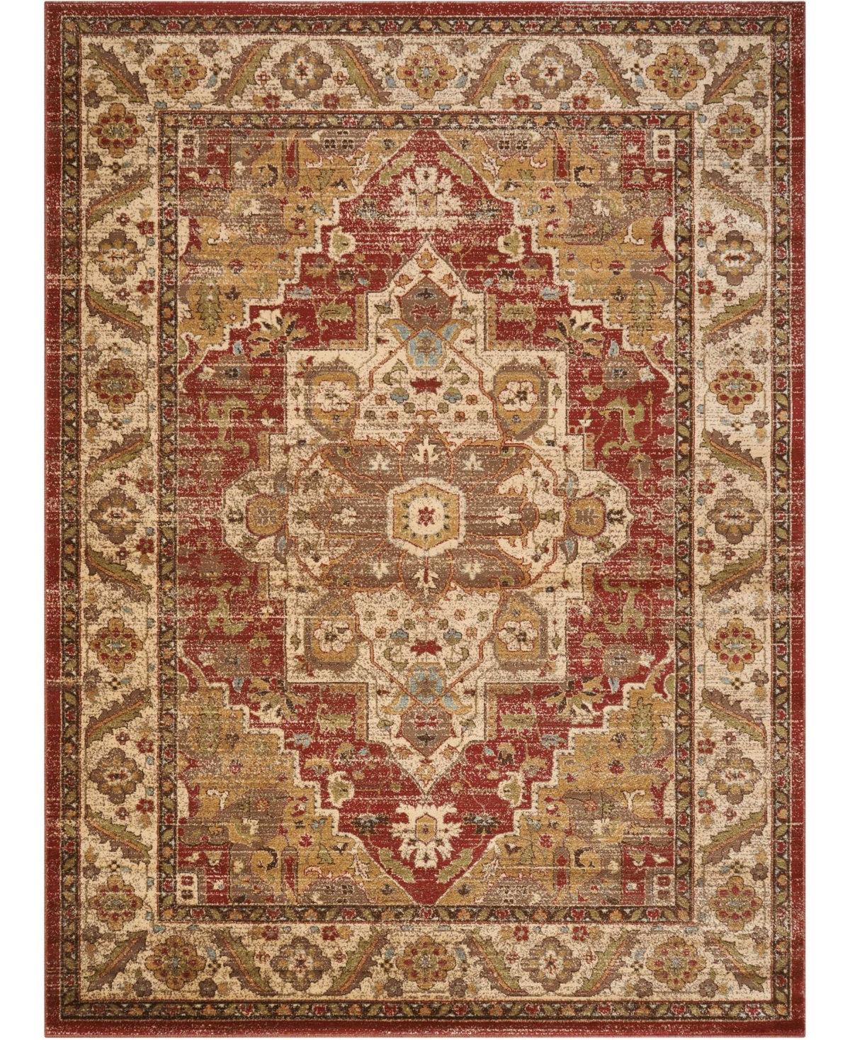Long Street Looms Modino MOD05 7'10in x 10'10in Area Rug - Brick