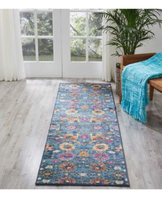 Zeal ZEA01 2'2" x 7'6" Runner Rug