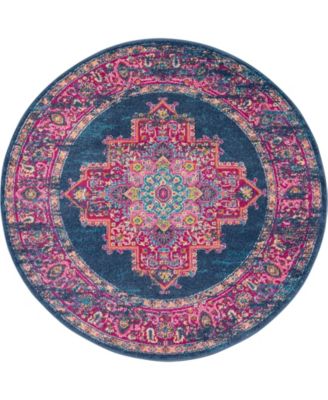 Passion PSN03 4' Round Area Rug