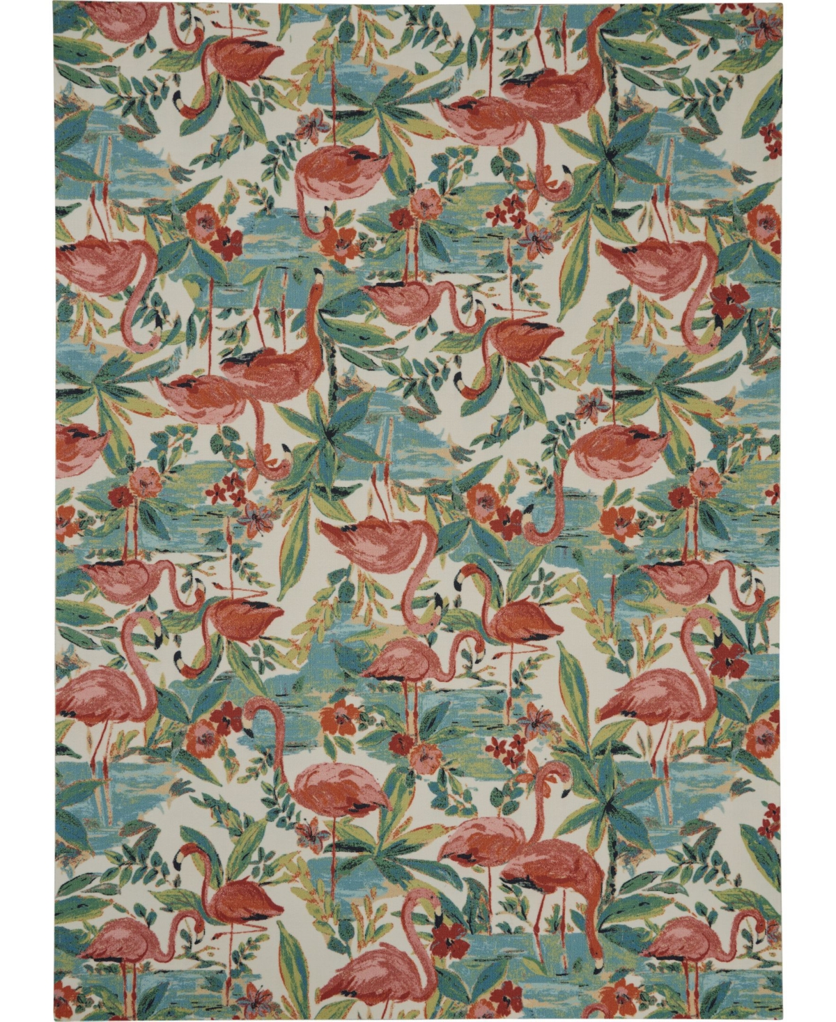 Long Street Looms Shady Brights SHA75 Multi 7'9in x 10'10in Outdoor Area Rug - Multicolor