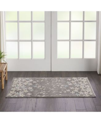 Long Street Looms Peace Pea04 Area Rug Collection In Gray
