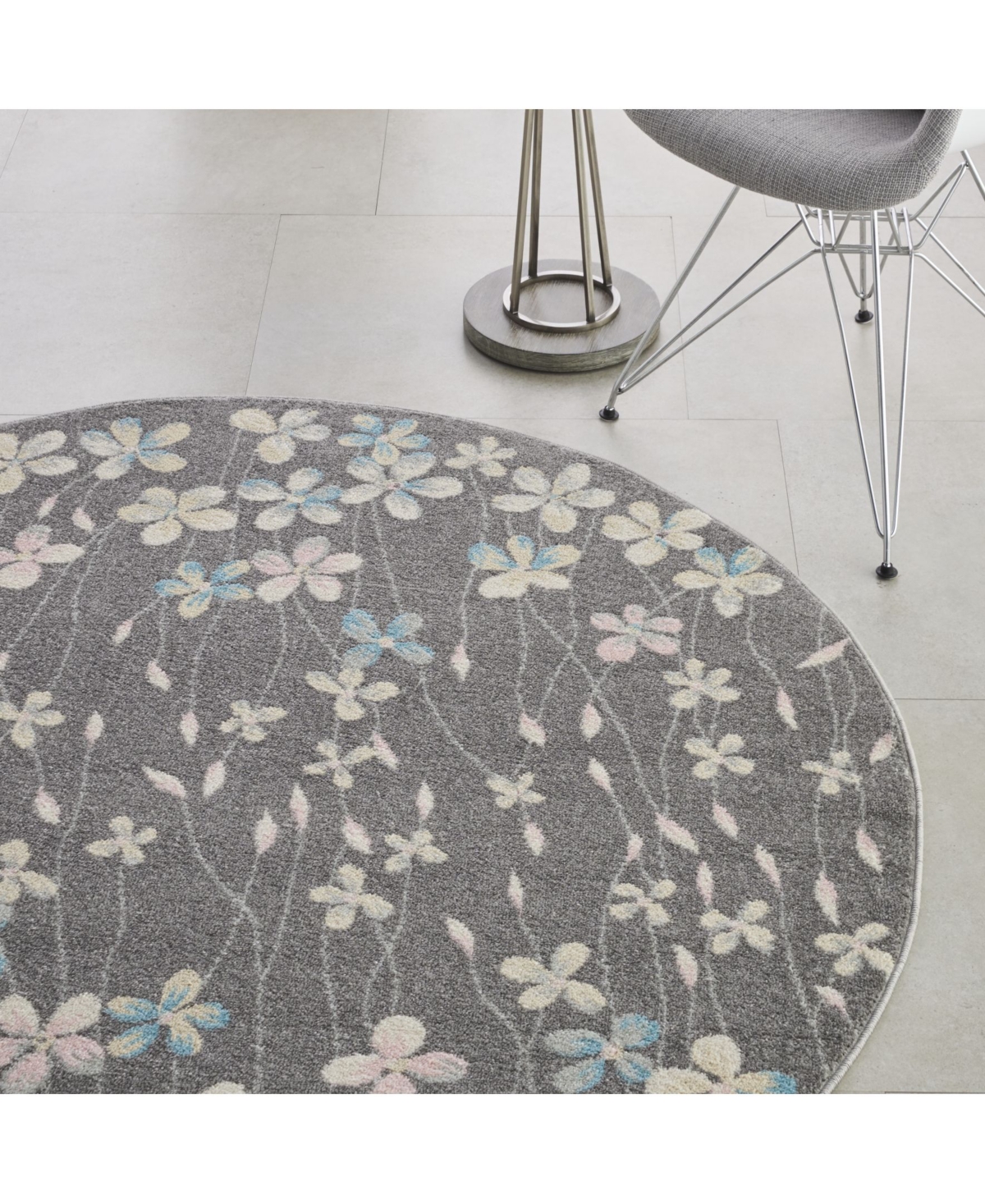 Long Street Looms Peace PEA04 5'3" Round Area Rug