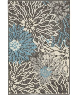 Passion PSN17 Charcoal 1'10" x 2'10" Area Rug