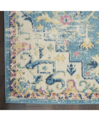 Zeal ZEA25 Ivory 3'9" x 5'9" Area Rug