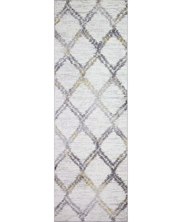 BB Rugs Granada B127 Ivory 2'6" x 8' Runner Rug Macy's