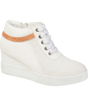 image of Journee Collection Women-s Ayse Sneaker Wedge Women-s Shoes