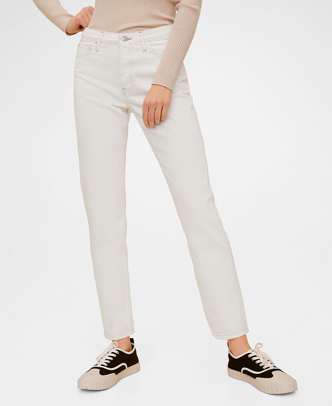 mango relaxed cotton trousers