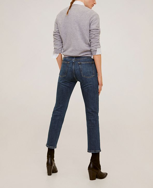MANGO Crop Slim-Fit Grace Jeans & Reviews - Women - Macy's