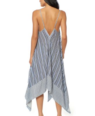 striped swimsuit cover up