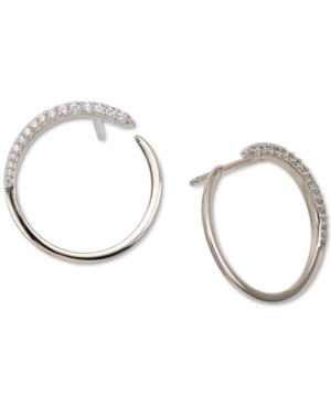image of Ava Nadri Crystal Wrap-Around Hoop Earrings