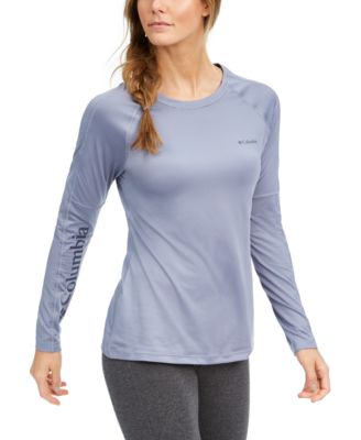 Windgates Mesh-Trim Long-Sleeve T-Shirt 