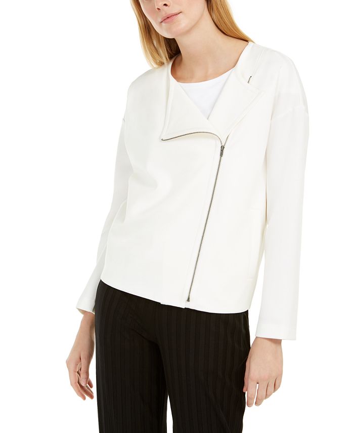 Eileen fisher travel ponte zip jacket store