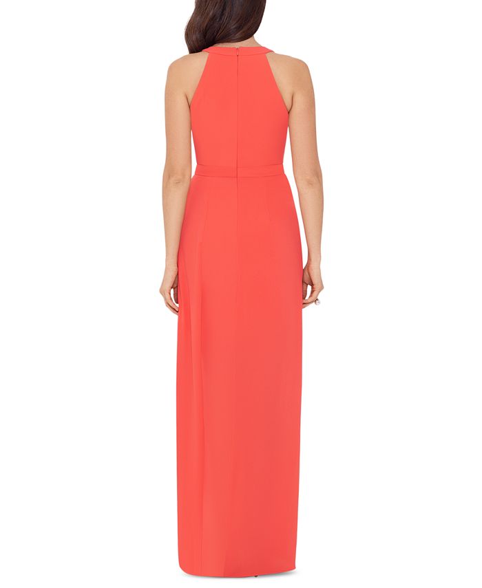 xscape v neck gown