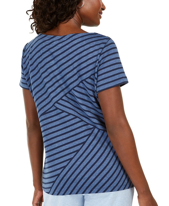 Asymmetric Striped Top