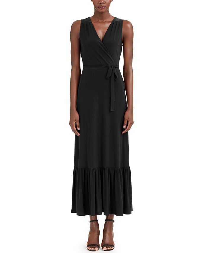 INC International Concepts INC Faux-Wrap Maxi Dress, Created for Macy's ...