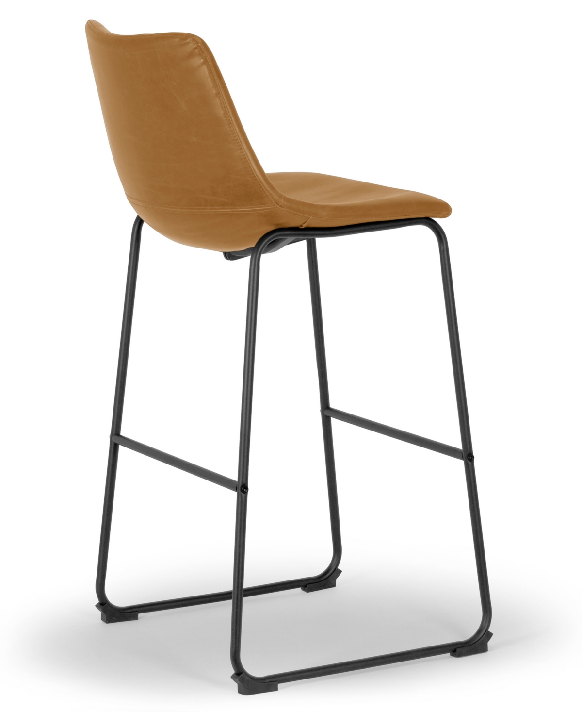 Glamour Home Set of 2 Adan Iron Frame Vintage-like Bar Stool