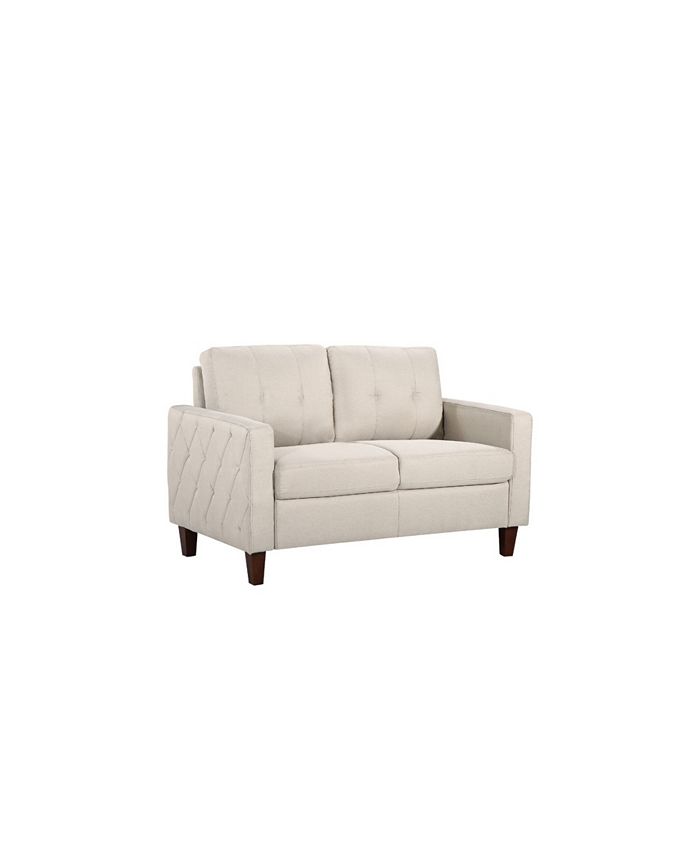 Us Pride Furniture Mcnaboe Tufted Loveseat Macy's