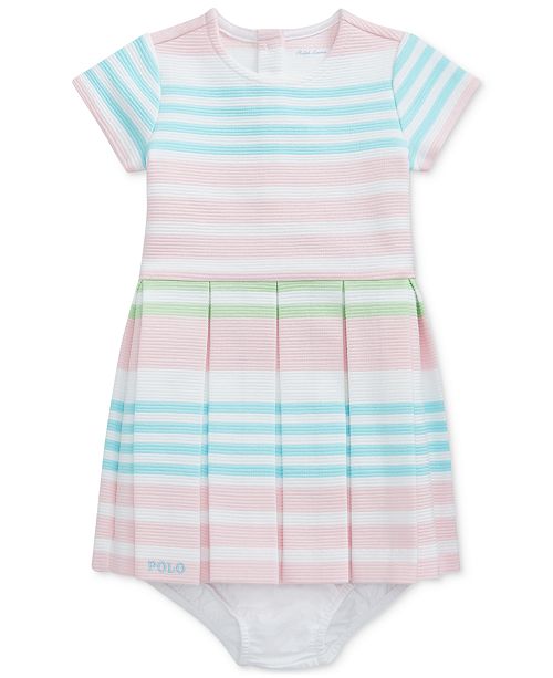 Polo Ralph Lauren Baby Girls Striped Knit Dress Bloomer Reviews All Girls Dresses Kids Macy S