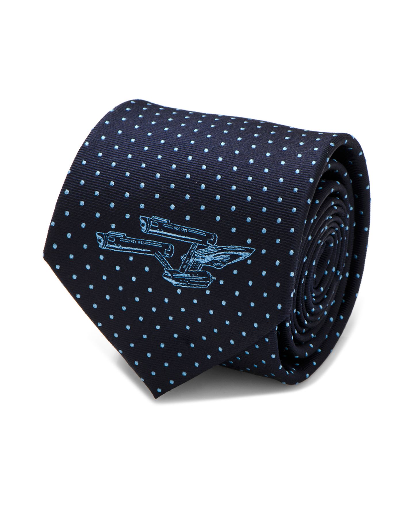 Мужской галстук Star Trek Enterprise Dot Tie, цвет: Синий — фото 1