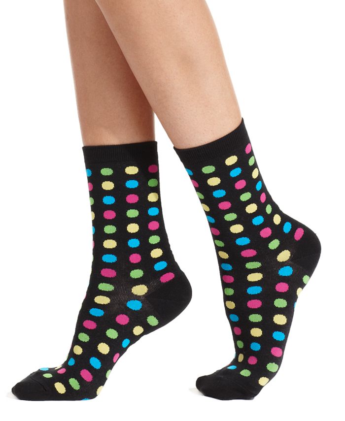 Hot Sox Women's Fun Dot Fashion Crew Socks - Macy's
