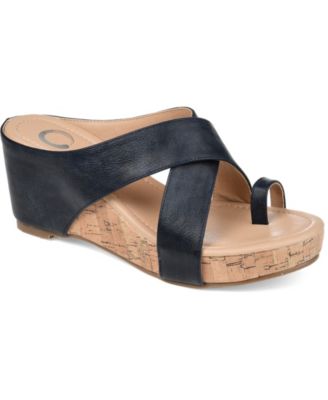 navy wedge dress sandals