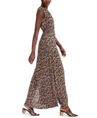 macys floral long dress