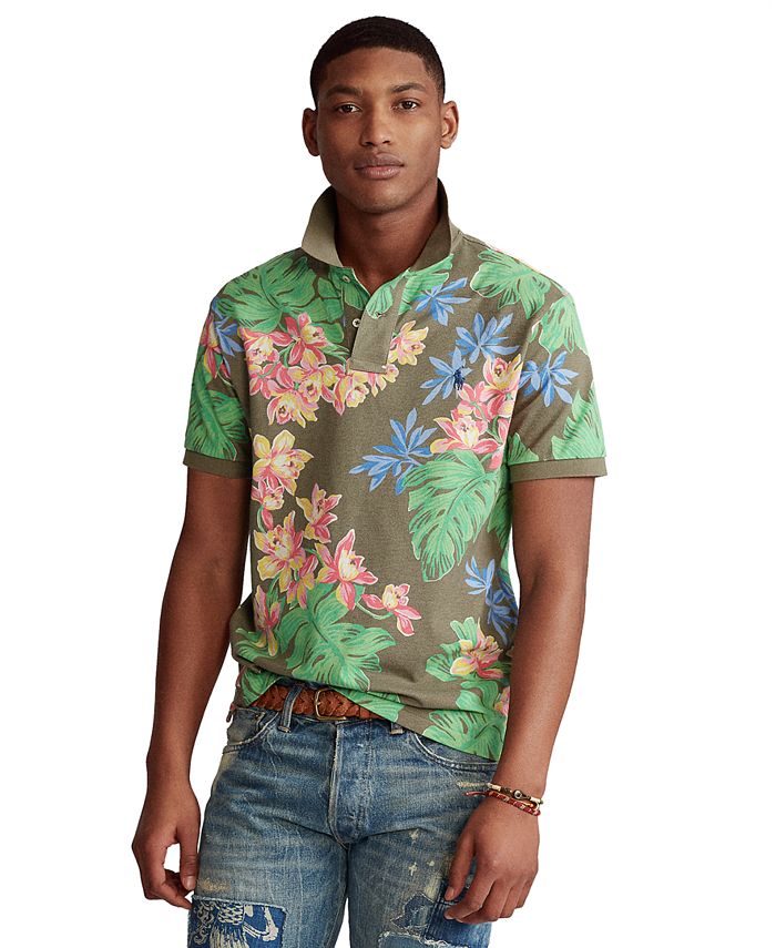 Polo Ralph Lauren Men's Classic-Fit Tropical-Print Polo Shirt - Macy's
