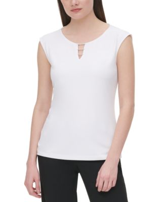 Calvin Klein - Hardware-Neck Sleeveless Top