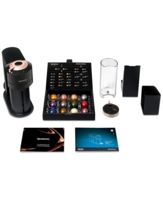 Vertuo Next Premium Coffee and Espresso Machine by De'Longhi in Black Rose Gold