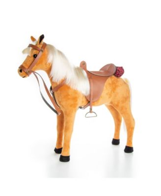 The Queen's Treasures American Chestnut Pony Set with Saddle, Reigns and Blanket